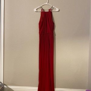 MSK, red maxi dress, size 6, great condition